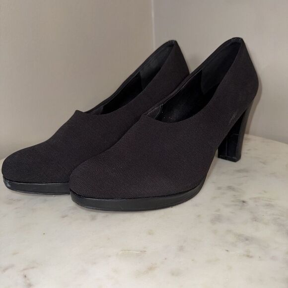 Eileen Fisher Women's Size 11 Dell Black Heels Party Date Formal - Picture 1 of 4
